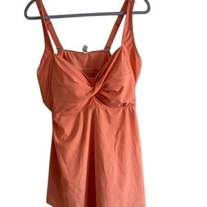 Elegant Orange One-Piece Swimsuit